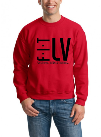 F.I.T LV Red Crewneck Sweater Red