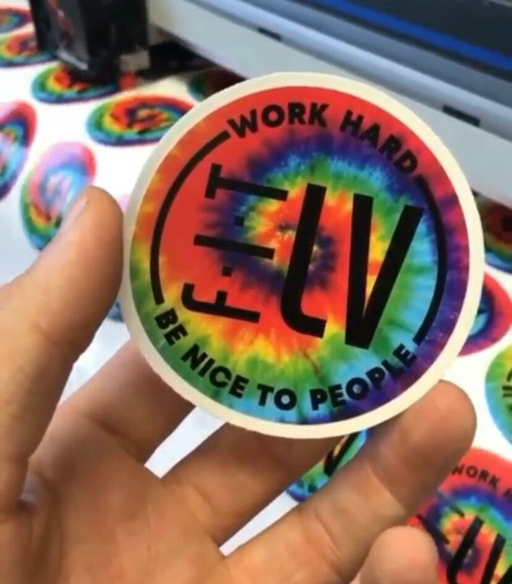 F.I.T LV Work Hard, Be Nice to People Sticker